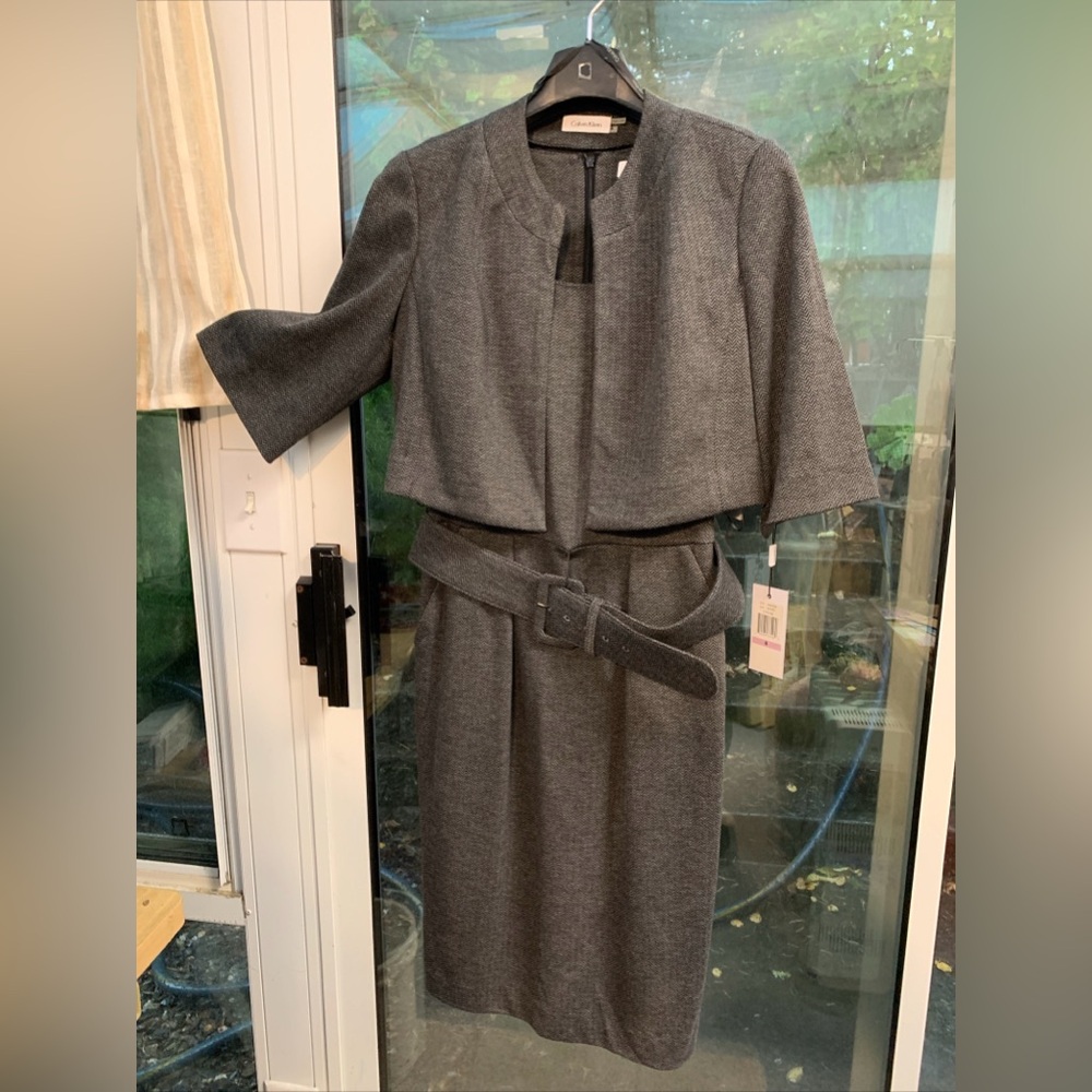 2 pieces Calvin Klein Dress With Short Jacket brand New